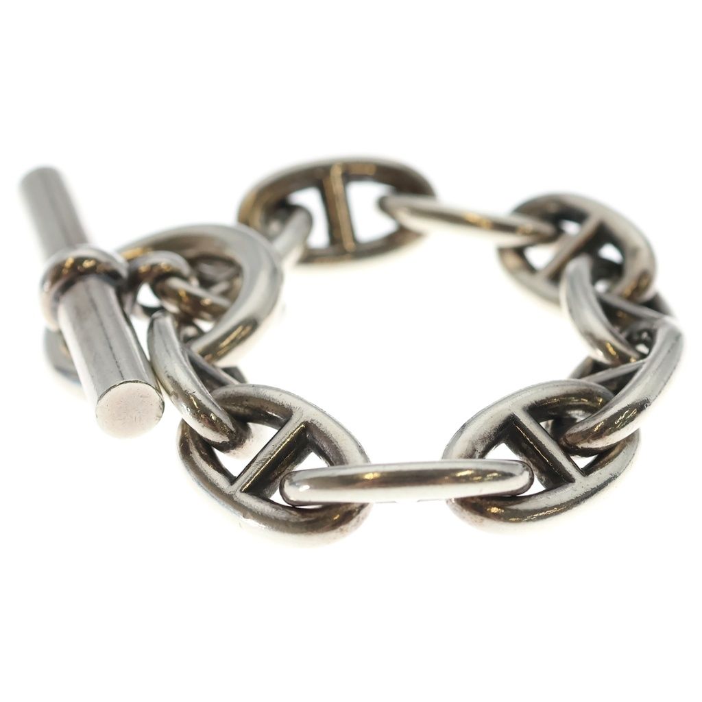 Hermes Chaine D'ancre TGM Chain Bracelet Silver — view 4