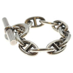 Hermes Chaine D'ancre TGM Chain Bracelet Silver — view 4