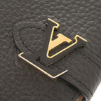 Louis Vuitton LV Vertical Wallet Compact Taurillon Leather Black Bifold — view 8