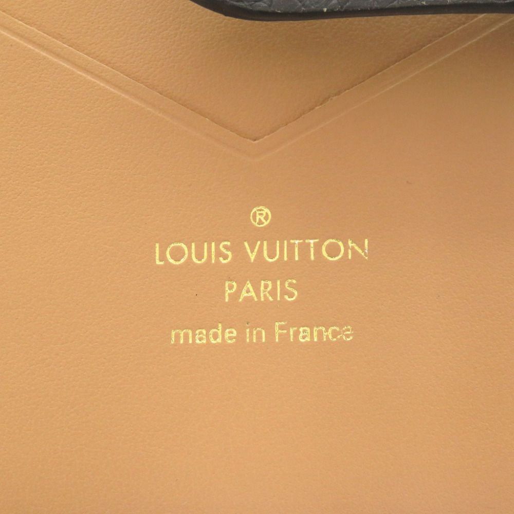 Louis Vuitton LV Vertical Wallet Compact Taurillon Leather Black Bifold — view 7