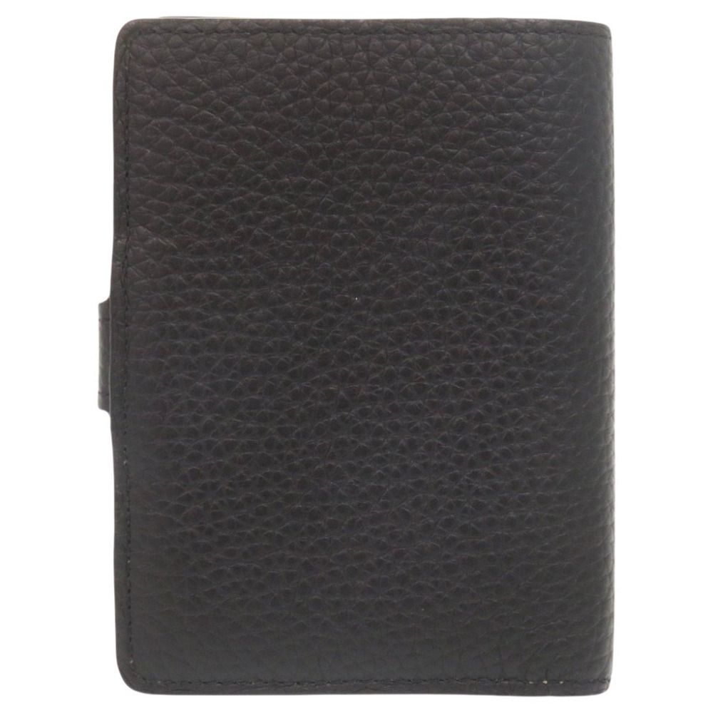 Louis Vuitton LV Vertical Wallet Compact Taurillon Leather Black Bifold — view 2