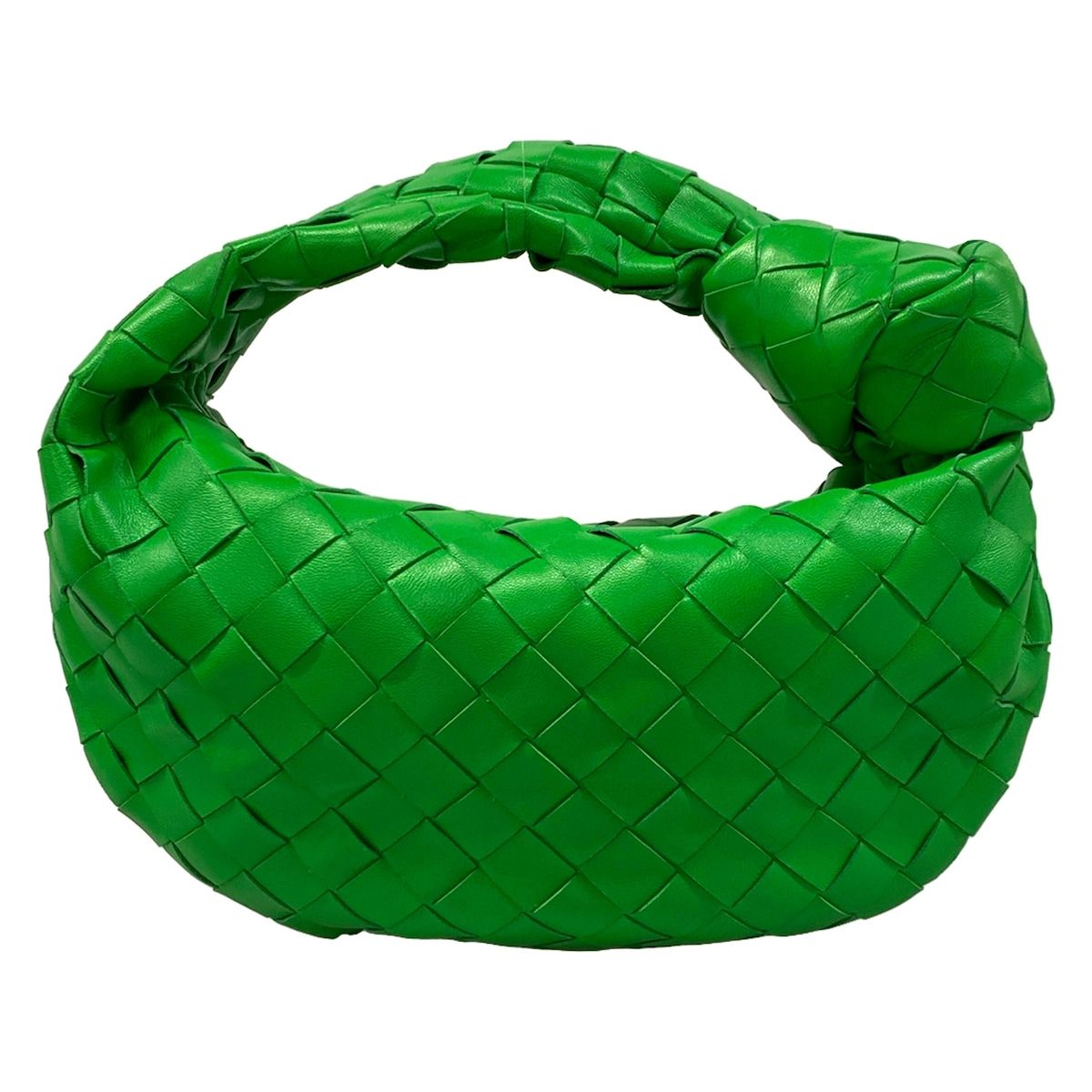 Bottega Veneta Handbag Mini the Jodie Green Braided Leather — view 3