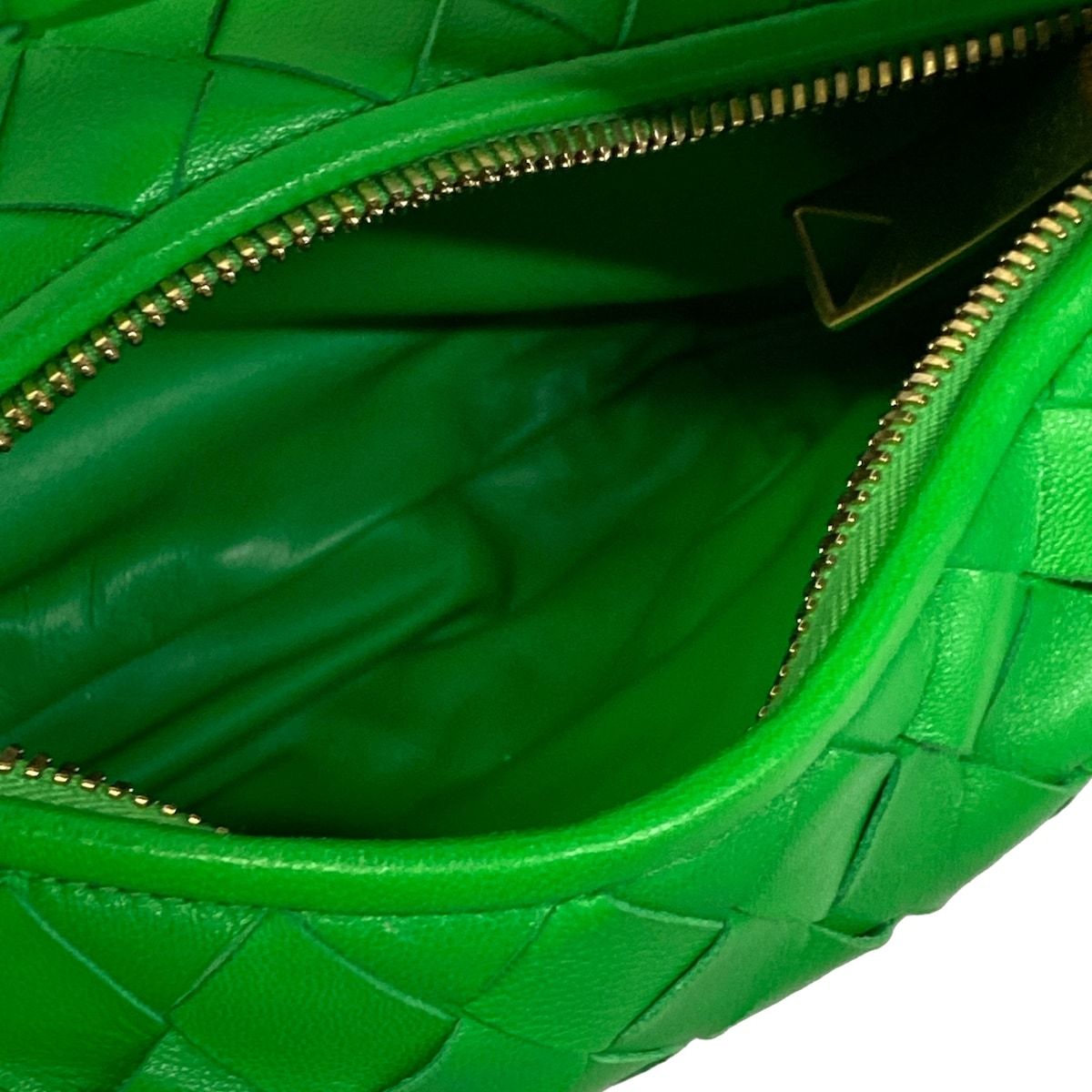 Bottega Veneta Handbag Mini the Jodie Green Braided Leather — view 7