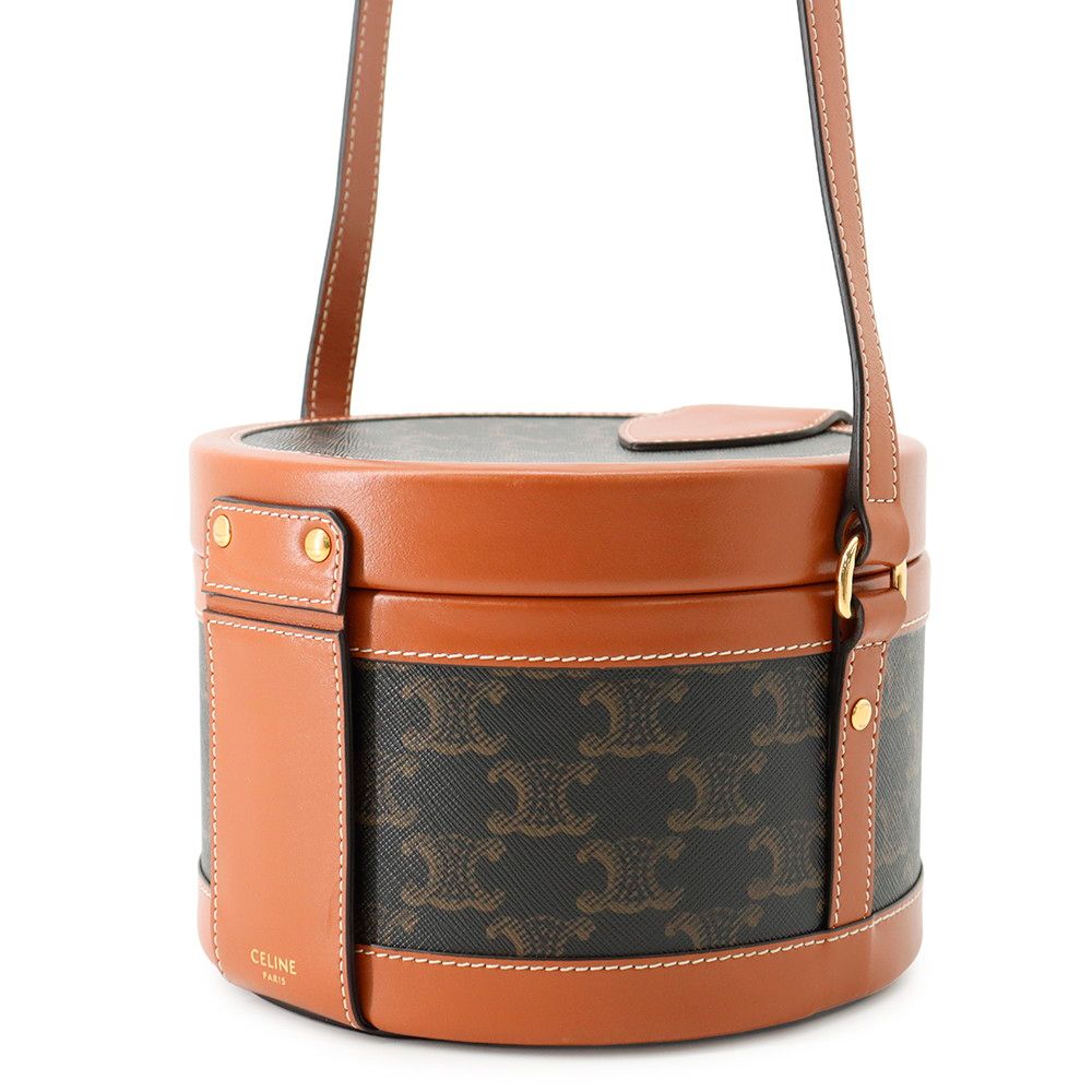 Celine Shoulder Bag Triomphe Tumble Leather — view 2