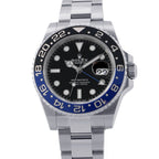Rolex GMT Master 2 Date Roulette Watch Black Dial