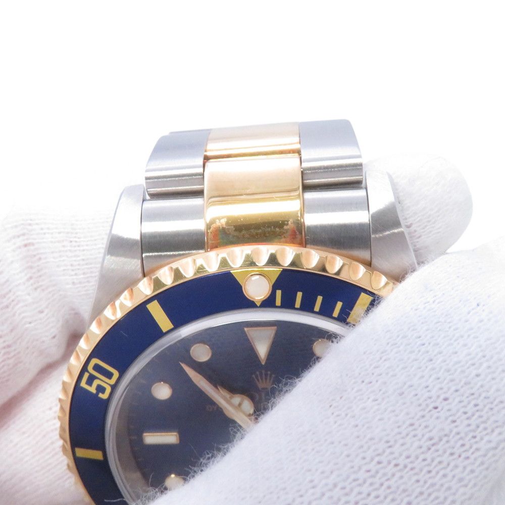 Rolex Submariner Date SS 18k Yellow Gold P No Watch Blue Dial — view 6