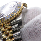 Rolex GMT Master 2 SS 18k Yellow Gold Roulette Watch Black Dial — view 5