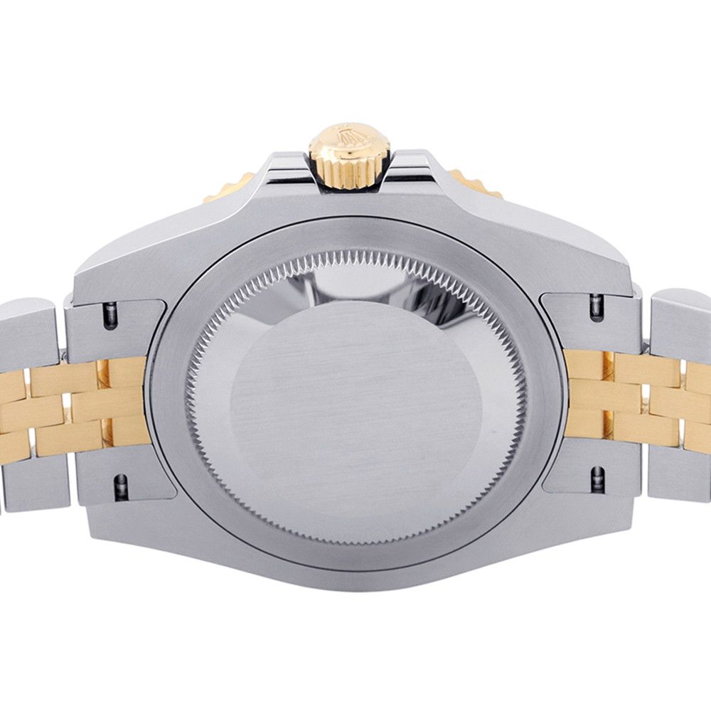 Rolex GMT Master 2 SS 18k Yellow Gold Roulette Watch Black Dial — view 3