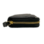 Chanel Coin Case Classic Zip Purse Quilted Black Zip Around Gold — view 8