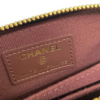 Chanel Coin Case Classic Zip Purse Quilted Black Zip Around Gold — view 4