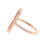 Hermes Ring Chaine D'ancre PM Diamond Total 18k Pink Gold — view 2