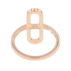 Hermes Ring Chaine D'ancre PM Diamond Total 18k Pink Gold — view 3