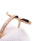 Hermes Ring Chaine D'ancre PM Diamond Total 18k Pink Gold — view 6