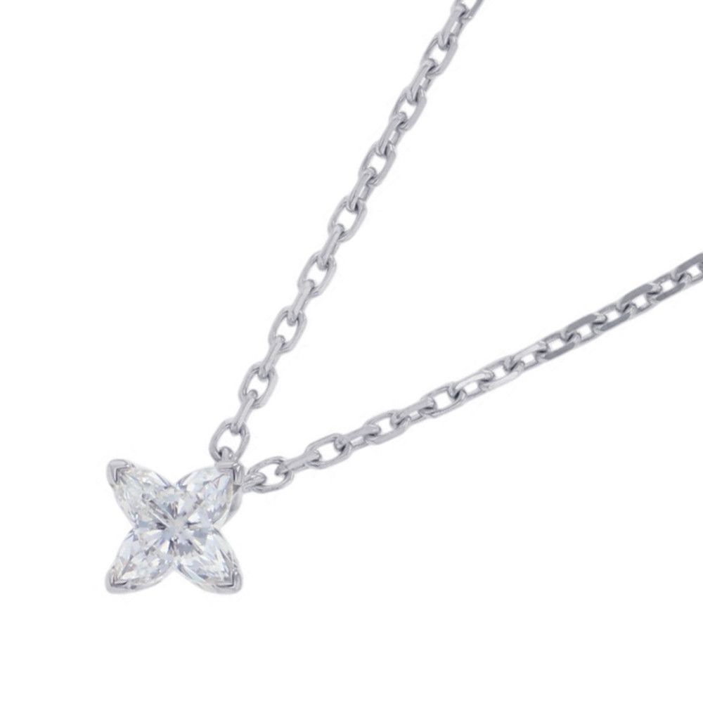 Louis Vuitton Necklace LV Diamond Pendant Star Total 18k White Gold