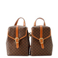 Celine Backpack Macadam Twin Mini Leather