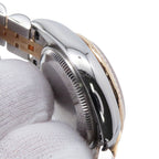 Rolex Datejust SS 18k Pink Gold Number Watch Violet Dial Diamond — view 8