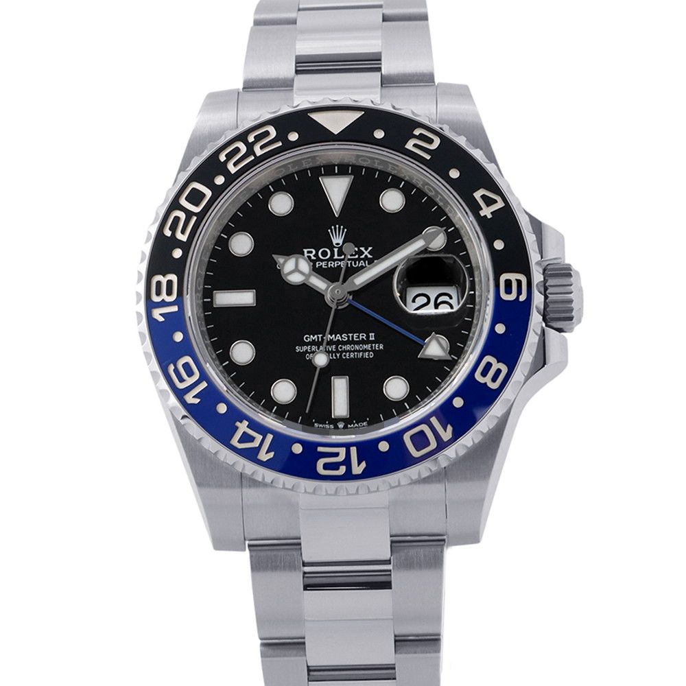 Rolex GMT Master 2 Date Roulette Watch Black Dial