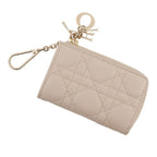 Dior Key Case Cannage Lady Yuzu Lambskin