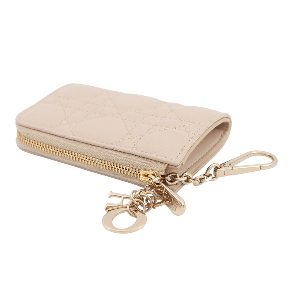 Dior Key Case Cannage Lady Yuzu Lambskin — view 2