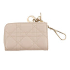 Dior Key Case Cannage Lady Yuzu Lambskin — view 3