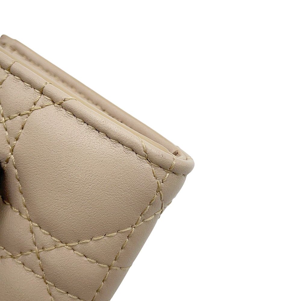 Dior Key Case Cannage Lady Yuzu Lambskin — view 6