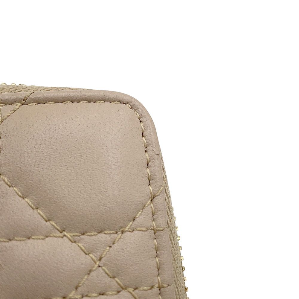 Dior Key Case Cannage Lady Yuzu Lambskin — view 5