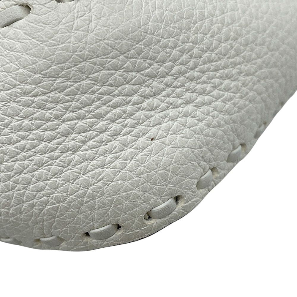 Fendi Handbag Selleria Bucket Calf Leather Bag Shoulder White — view 8