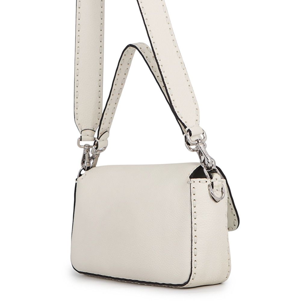 Fendi Handbag Selleria Bucket Calf Leather Bag Shoulder White — view 2