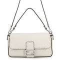 Fendi Handbag Selleria Bucket Calf Leather Bag Shoulder White