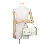 Fendi Handbag Selleria Bucket Calf Leather Bag Shoulder White — view 4