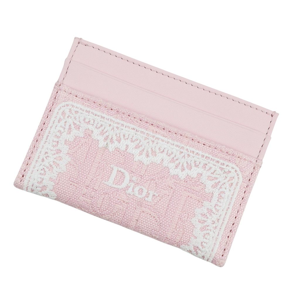 Dior Card Case Amour Oblique Jacquard Frisia Holder