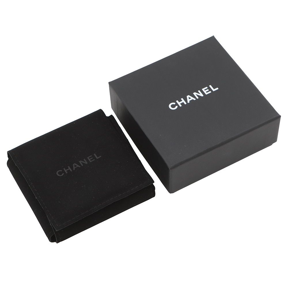 Chanel Brooch CC Logo Chain Motif Metal Leather — view 7