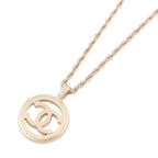 Chanel Necklace CC Logo Circle Faux Pearl — view 3