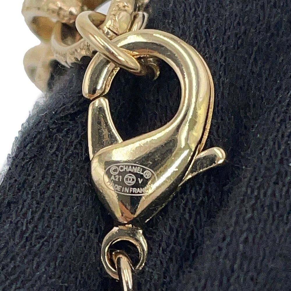 Chanel Necklace CC Logo Circle Faux Pearl — view 8