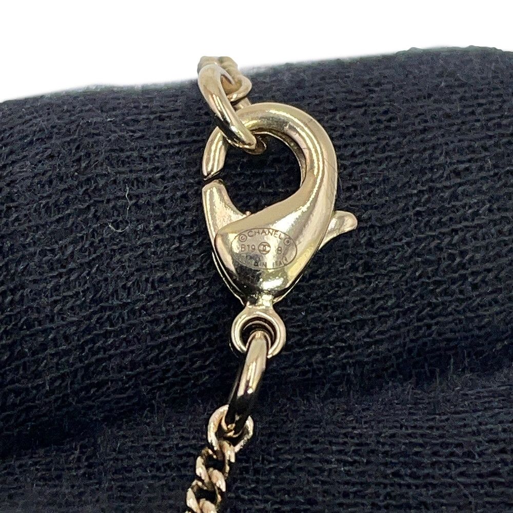 Chanel Necklace CC Logo Star Heart No5 Motif Rhinestone Metal Faux Pearl — view 9