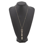 Chanel Necklace CC Logo Star Heart No5 Motif Rhinestone Metal Faux Pearl — view 4