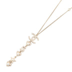 Chanel Necklace CC Logo Star Heart No5 Motif Rhinestone Metal Faux Pearl