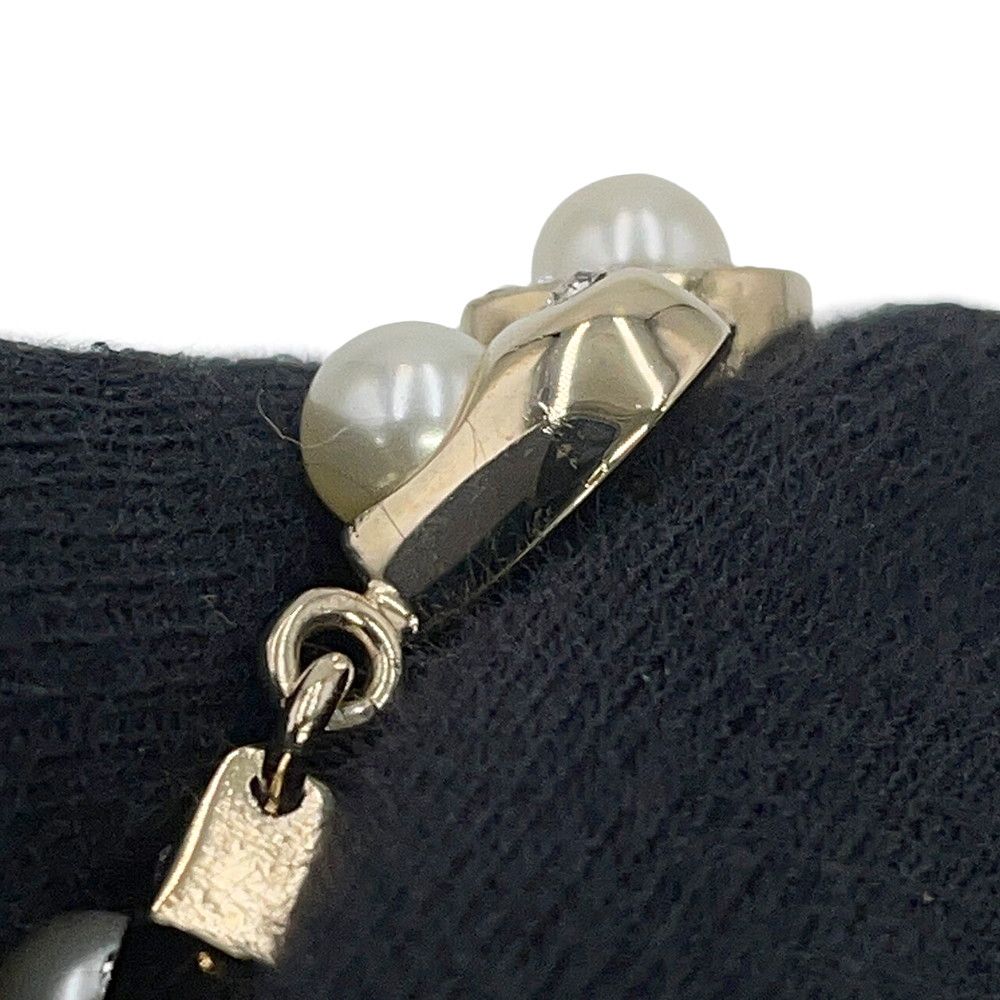 Chanel Necklace CC Logo Star Heart No5 Motif Rhinestone Metal Faux Pearl — view 8