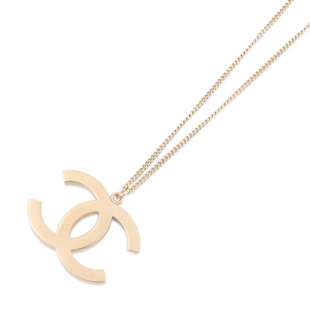Chanel Necklace Quilted CC Logo Rhinestone — view 3