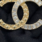 Chanel Necklace Quilted CC Logo Rhinestone — view 8