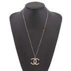 Chanel Necklace Quilted CC Logo Rhinestone — view 4