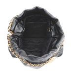 Chanel Handbag 22 Mini CC Logo Shiny Calf Leather 2-Way Black — view 6
