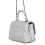 Chanel Handbag CC Logo Quilted Coco Handle Xxs Caviar Leather 2-Way — view 2
