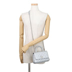 Chanel Handbag CC Logo Quilted Coco Handle Xxs Caviar Leather 2-Way — view 5