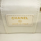 Chanel Charm CC Logo Quilted Classic Mini Bag Caviar Leather Case White — view 8