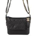 Chanel Chain Shoulder Bag Gabriel de Small Hobo Black