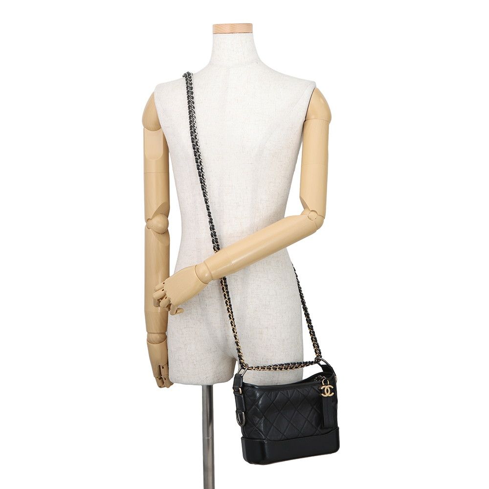 Chanel Chain Shoulder Bag Gabriel de Small Hobo Black — view 5