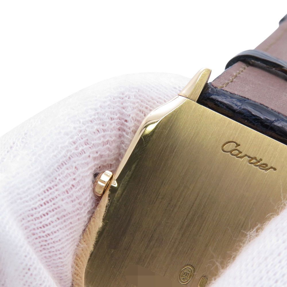 Cartier Santos Dumont LM Extra Flat Watch White Dial — view 8