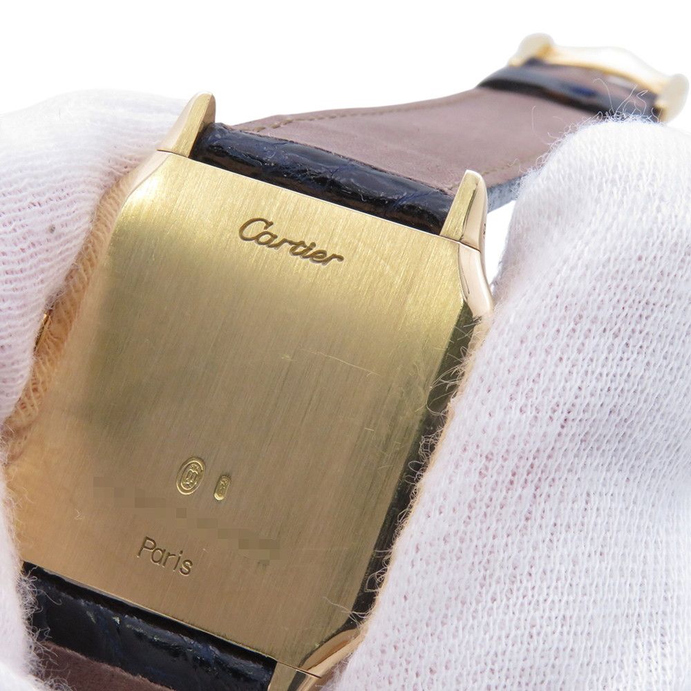 Cartier Santos Dumont LM Extra Flat Watch White Dial — view 9