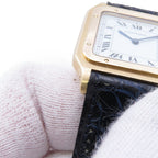 Cartier Santos Dumont LM Extra Flat Watch White Dial — view 5